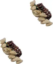 [SEWACC] Pcs Unique Nut Shell Handbell Bracelet African Dance Accessory Wooden Craft for Djembe One Size Idea