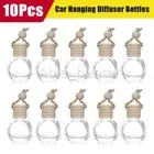 10X Car Hanging Diffuser Air Freshener Perfume Empty Mini Glass Bottle Ornament
