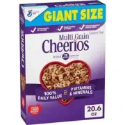 Multi Grain Cheerios Cereal, 20.6 OZ Giant Size Cereal Box