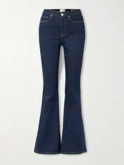 [FRAME] FRAME - Le High Flare High-rise Flared Jeans - Dark denim - 25 25 Blue