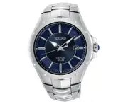 Seiko Men's 42.5mm Coutura Solar SNE511P Stainless Steel Watch - Blue/Silver