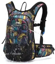 15L Insulated Hydration Backpack Pack with 2L Water Bladder Lightweight Hikin...