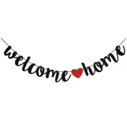 Welcome Home Glitter Banner Hanging Decoration Welcome Sign Home Decor