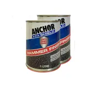 2 Packets of Anchor Shield Hammer Finish Charcoal Paint 1L Durable Protective