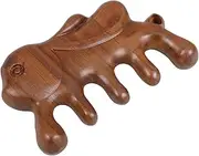 SHERCHPRY Wood Massage Comb for Durable Sandalwood Scalp Massager Tool Multi Purpose Massage Brush for Hair Face Neck Relaxation Health Benefits Five Tooth Design