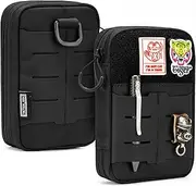 TACTICAL GEEK EDC Compact Waist Pocket Pouch, Multi-Purpose Molle EDC Pouch Gadget Organizer