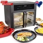 25L Convection Air Fryer Oven with 360° Cooking and French Door Design Silver