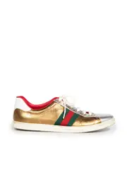 Limited Edition Metallic Leather Trainers