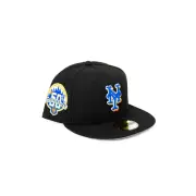 New Era Hat Club 59FIFTY 7 3/8 New York Mets 50th Anniversary Black Royal New