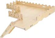 Toyvian Wooden Hamster Platform with Ladder and Fence Pet Exploration Accessory for Hamsters Gerbils and Mice Enhanced Activity Space for Secure Play and Climbing Fun