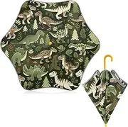 [ODAWA] Kids Umbrellas Camo Dino Green Kids Umbrella Easy Open and Close