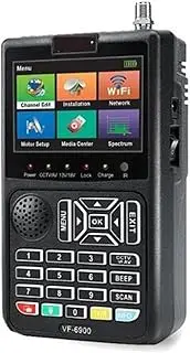 Satellite Receiver VF-6900P HD Digital Satellite Finder DVB-S/DVB S2 Sat Finder Meter SatelliteTV Receiver Tuner for Remote Reception Systems Antennas(VF6900)