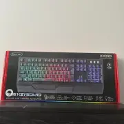 Sentry RGB LED Deluxe USB Rainbow Gaming Keyboard KX100 Bundle( Keyboard Stand)