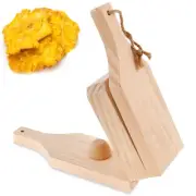 Wooden Tostones Plantain Press Large Size, Banana Smasher Maker,Plantain Pres...