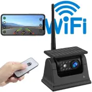Solar Wireless Magnetic RV Backup Camera HD For Truck Trailer iPhone Android APP