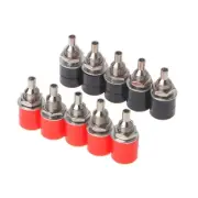 10Pcs 4mm Banana Plugs Female Socket Plug Wire Connector 2Colors Multimeter