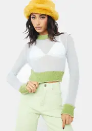 Sky Expose The Truth Mesh Top