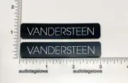 Vandersteen Speaker Badge Logo Pair - Aluminum Reproduction Model 1 2 3 2c VCC