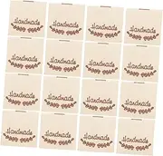 CORHAD 100Pcs Handmade Tags Fabric Sewing Labels for Knitting Crafting Embroidery Tags for Clothing DIY Projects and Sweater Decoration