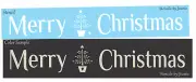 Joanie Stencil Merry Christmas Country Prim Feather Tree Holiday DIY Art Signs