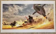 STAR WARS CELEBRATION ANAHEIM 2022 Mandalorian Slave One ART PRINT BoBF