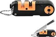 Cutting Sharpener Survival Tool Outdoor Multipurpose Cutting Sharpener | Pocket Sharpening Tool - Heavy Duty Folding Survival Tool Cuts Outdoor Supplies with Light for Cutting