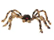 Tarantula Posable Spider 30in Halloween Prop Haunted House Hairy Creepy Brown