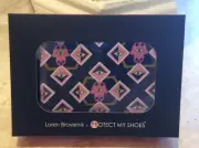 Protect My Shoes Loren Brovarnik Shoe Bag Travel Dust Evil Eye Hamsa NIB