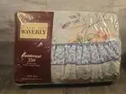 Vtg Waverly Fieldcrest Percale 250 Twin Sheet Set Fitted/Flat/Pillow Rose Floral