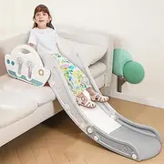 LUUYOUU Children's Couch Slide Can Be Used with Beds, Stairs, Bedside Tables and Stairs Family Simple Slide is Suitable for Indoor use It Van be Easily Set up with a Max Load of 200LB（White）