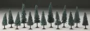NEW Woodland N/HO Train Scenery Blue Spruce 4-6" (13) TR1588