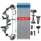 Archery 19-70lbs Compound Bow and Arrow Set Arrows IBO320FPS Muddy Girl Design