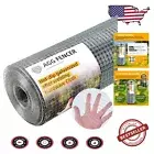 Durable 24x25ft Chicken Wire Fencing - Galvanized 1/2inch Iron Mesh for Gardens
