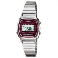 在飛比找momo購物網優惠-【CASIO】城市復古風數位電子錶-紅框(LA-670WA-