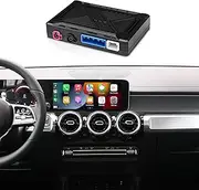 Wireless CarPlay&Android Auto Module Compatible With Mercedes W177 W247 H247 X247 X253 V167 X167 C257 W213 EQA EQB EQC NTG6.0 Command Retrofit Kit,Use Original Camera,Bluetooth Audio and Mic,Plug&Play