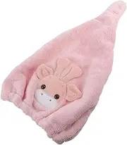 OSOLADY Quick Dry Cap Hair Towels Wrap for Hair Drying Fast Drying Cap Cartoon Appearance Soft Fabric for Gentle Hair Care