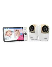 [VTech] Pan 2- Camera Full Colour Baby Monitor Video and Audio 18cm BM7750HD HD in White