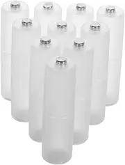 FELTECHELECTR 10pcs AAA to Aa Battery Converter Adapter Versatile Battery Accessory for Electronic Devices Easy to Install Clean Durable Powering