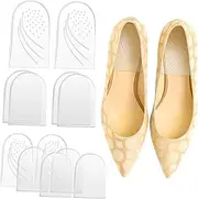 FOMIYES 6Pairs Heel Wedge Inserts for Height Increase Washable Gel Shoe Cushions Heel Pads for Comfort and Fit Heels Flats Boots and Sneakers S