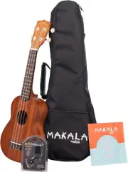 Brand Music Co., 4-String Ukulele, Natural, Soprano (Mk-S/Pack)