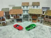 Diorama model kits 1/60-64 scale Country houses Model car display decoration