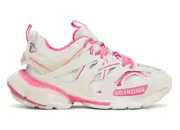Balenciaga Track Sneaker Pink White Distress Worn Out Platform Flat Trainer 38