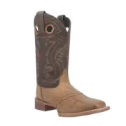Laredo Men's Jennings Square Toe Taupe Leather Boots 7711-BN120