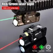 Hunting LED Flashlight Strobe Scout Light Red Green Laser Sight Combo 20mm Rail
