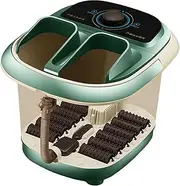 Foot Bath Soak Tub Foot SPA Deep Constant Temperature Heating Heated Household Rotary Switch Feet Soaking Tub Foot Soaker, Green