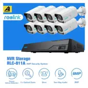 Reolink 8MP PoE IP Security Camera Outdoor NightVision Home Surveillance RLC811A