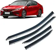 Car Window Sun Rain Shade Visor Shield Shelter Deflector Cover Frame Sticker Compatible with Toyota Camry XV70 V4 6TH 7TH 8TH 2006-2022(Compatible withCAMRY V4 06-11)