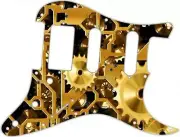 Stratocaster Strat Pickguard Custom fits Fender SSH 11 Hole Guitar Clockwork 1