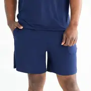 Men&#039;s Modal Sleep Short - Navy/Grey / M