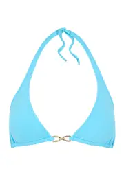 Melissa Odabash Antibes Halterneck Bikini top - Turquoise - 48 (UK 16 / XL) 48 (UK 16 / XL)